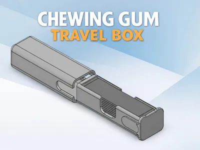 CHEWING GUM TRAVEL BOX