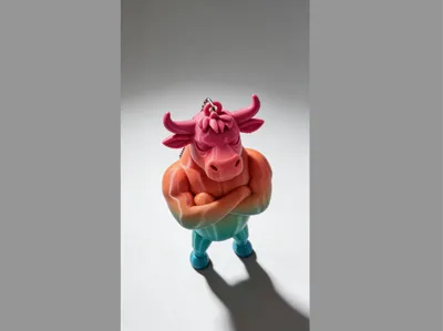 [Chinese Zodiac · Sassy Round Ox] Is it an "ox-tempered" sassy bro? No! It's a soft, cute, chubby black ox you'll want to pet!
