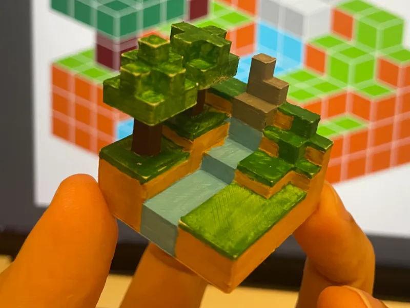 Minecraft Style landscape