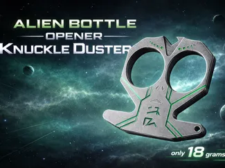 Alien Knuckle Duster Bottle Opener EDC Keychain