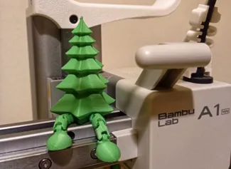 Christmas tree with legs jointed