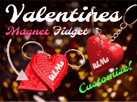 Magnetic Heart Fidget - Valentines Gift