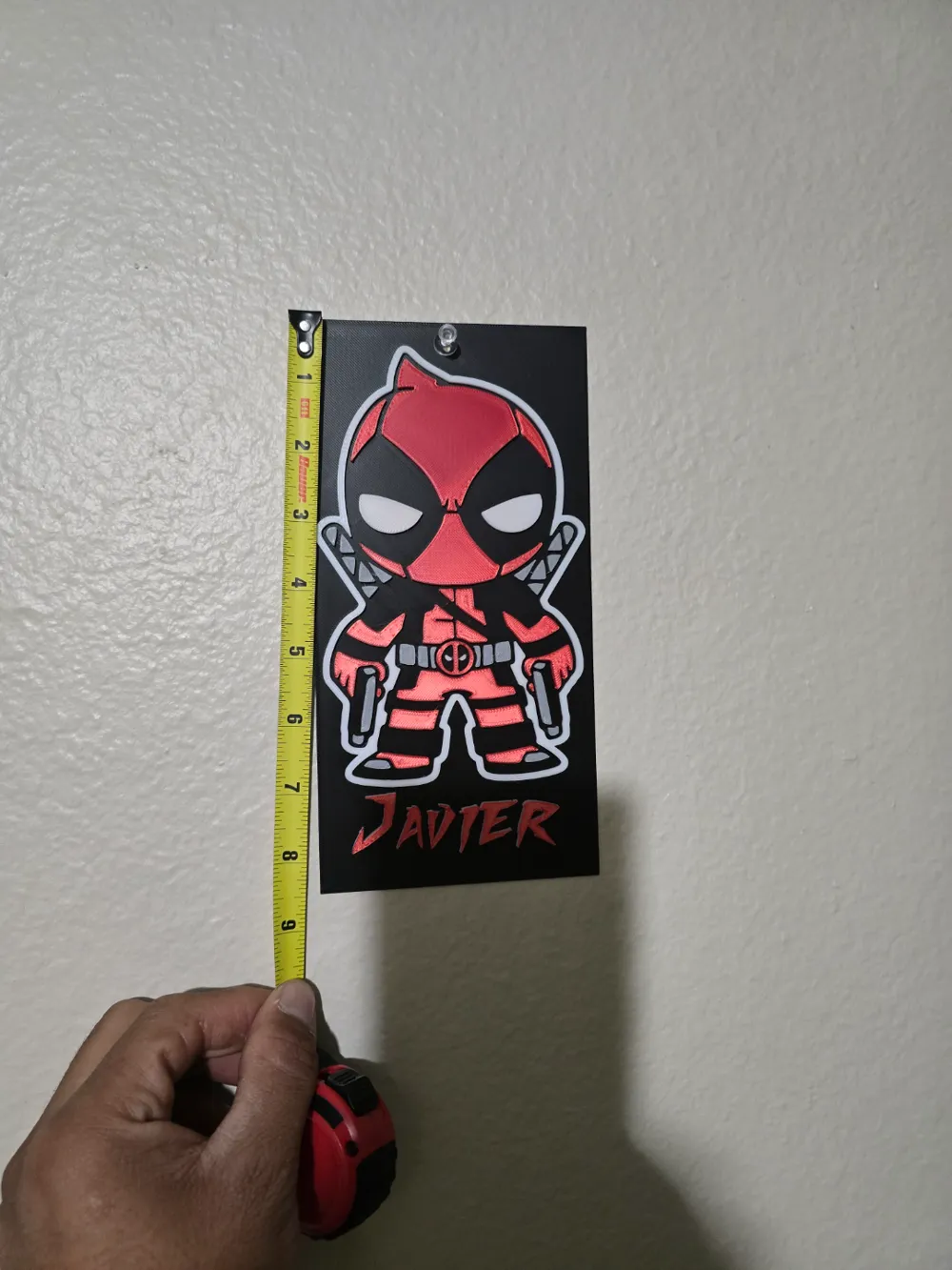 Customize Deadpool name plate - Free 3D Print Model - MakerWorld
