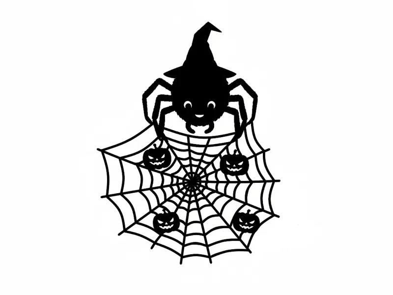 Halloween Spider Window