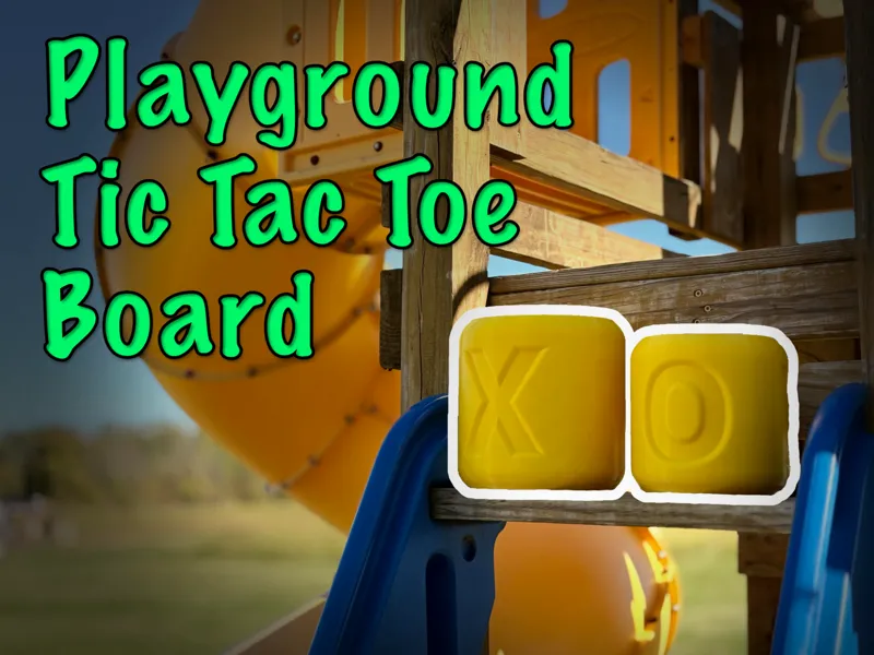DIY Playground Tic-Tac-Toe Board
