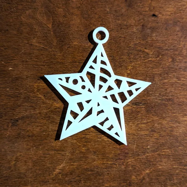 Étoile de Noël à suspendre