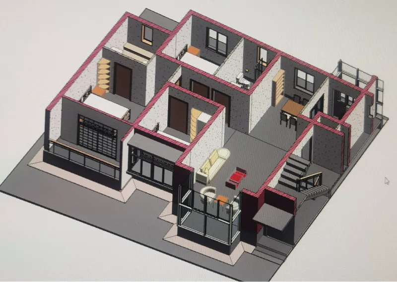Staircase suite model