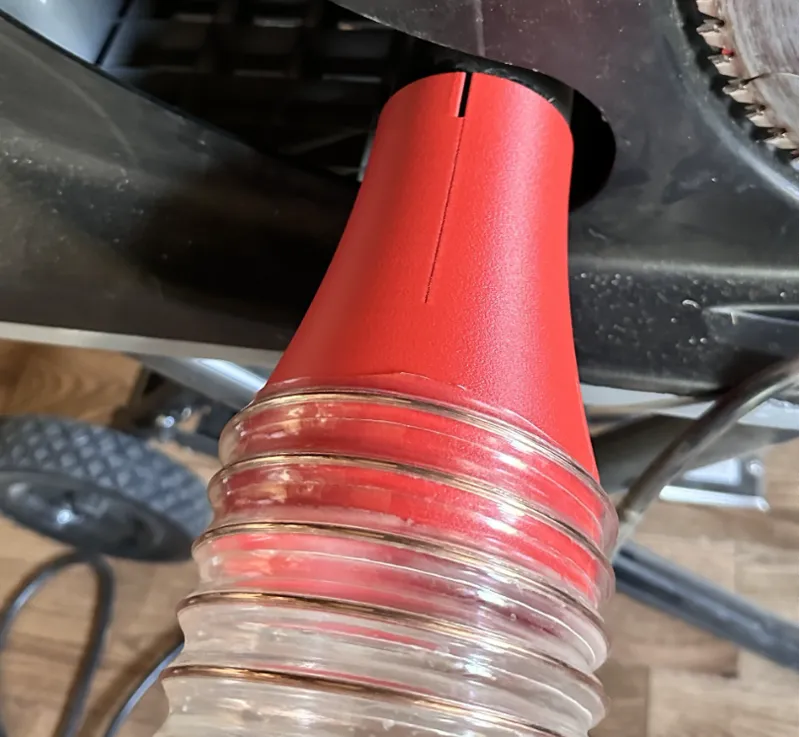 SawStop JSS-120A60 exaust pipe to 4 inch