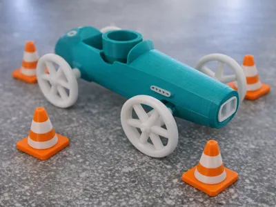 Balloon Car - 1950s Formula Style