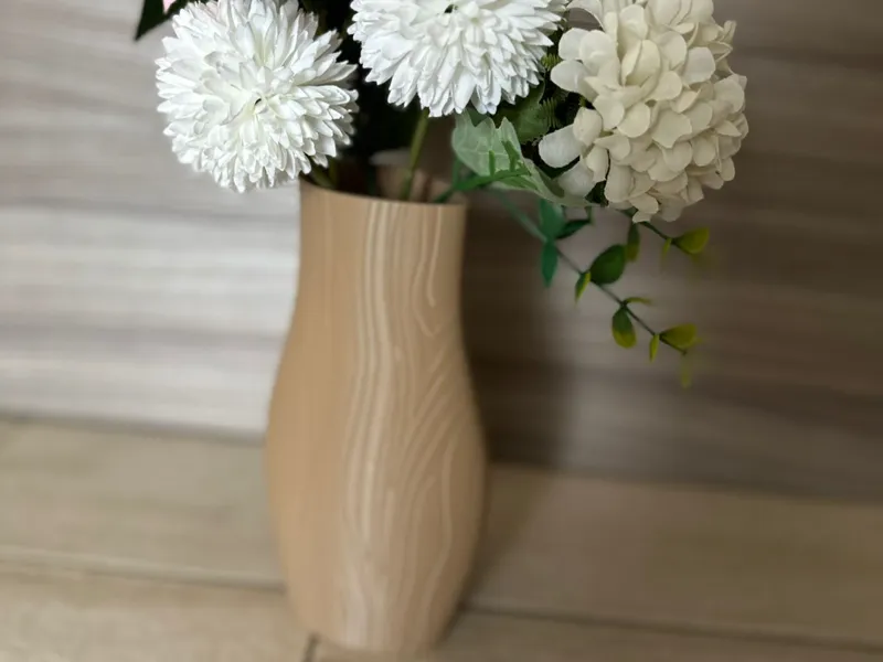 Vaso effetto legno