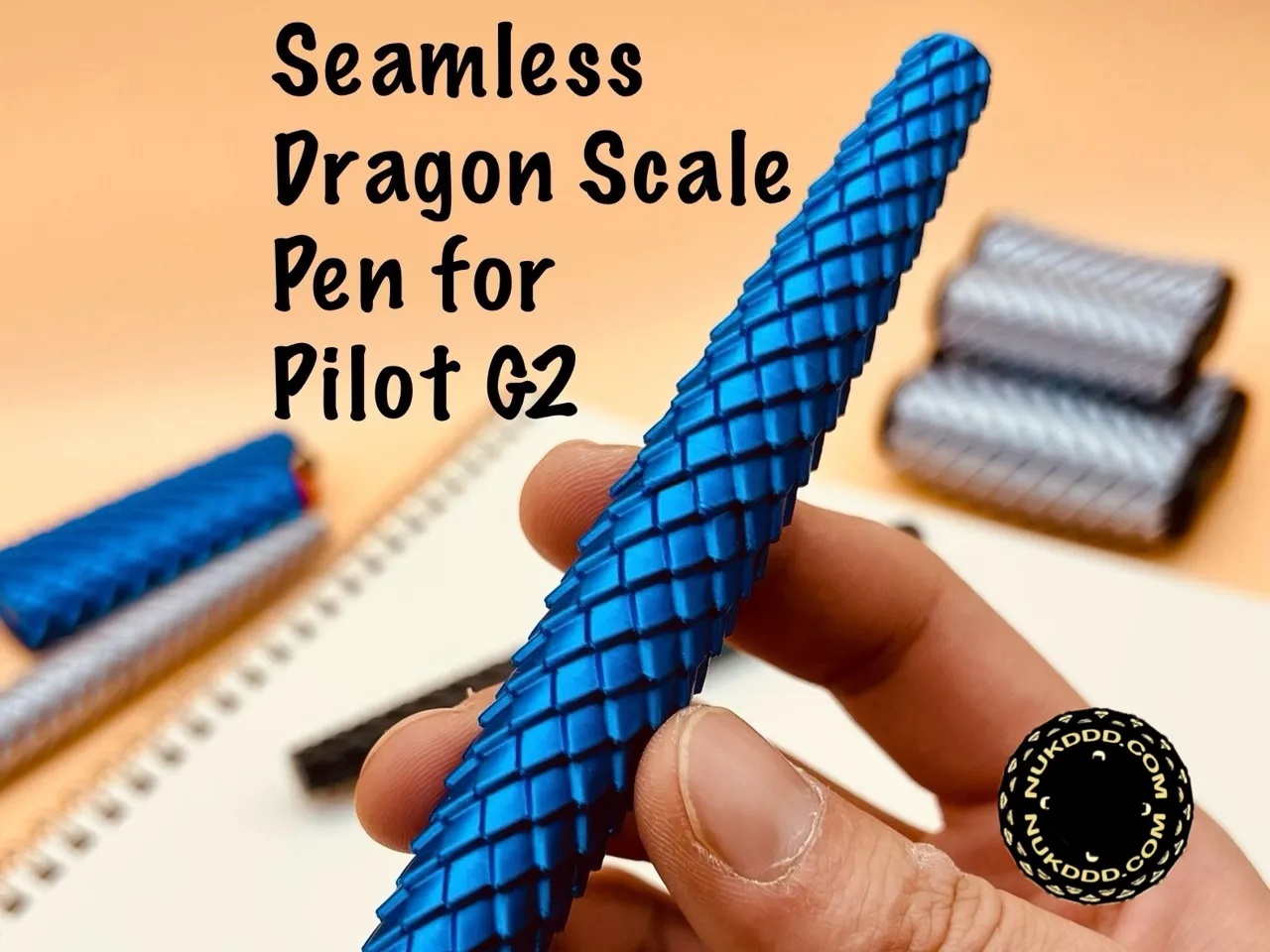 Seamless Dragon Scale Pen for Pilot G2 view 4