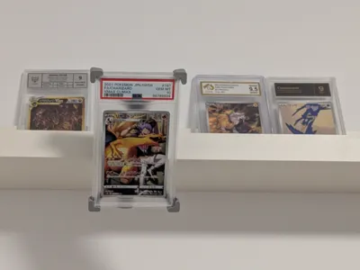 PSA + CGC Graded Card Shelf Display