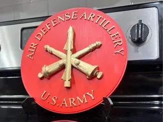 United States Air Defense Artillery badge decor