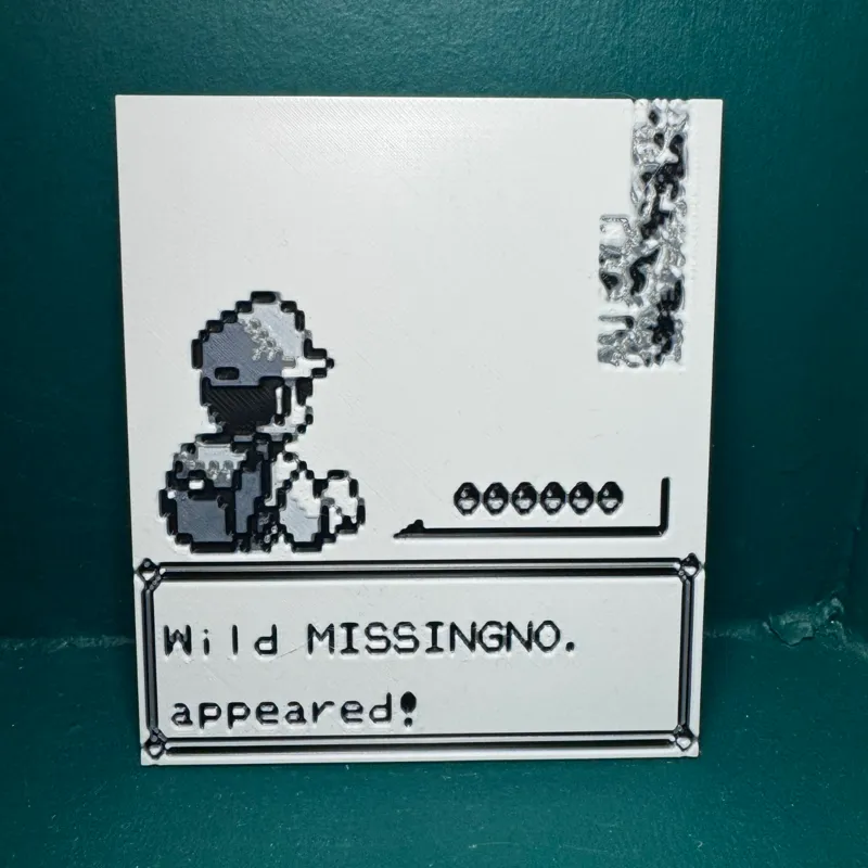 Missingno Battle Plaque