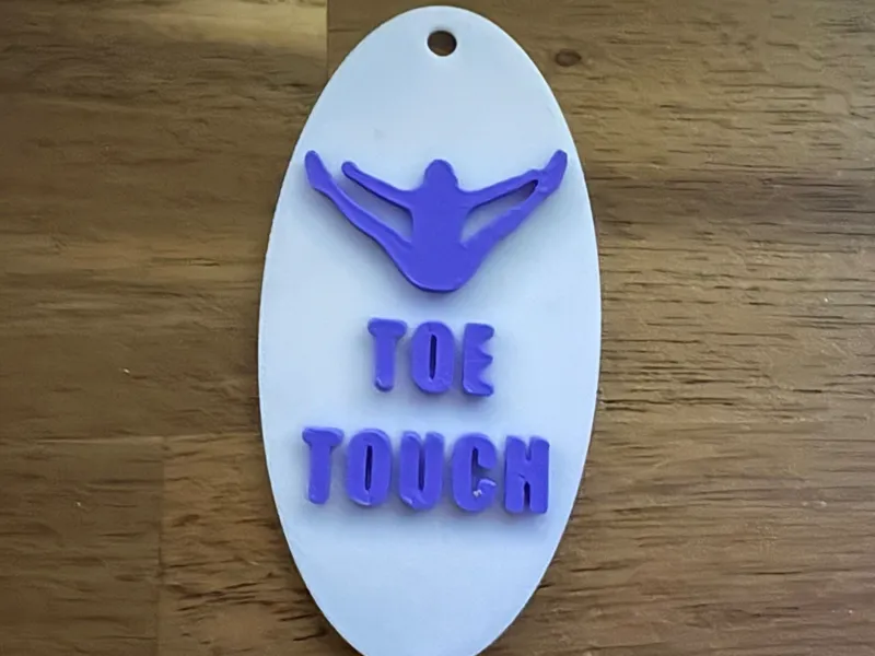 Keychain Cheer Toe Touch