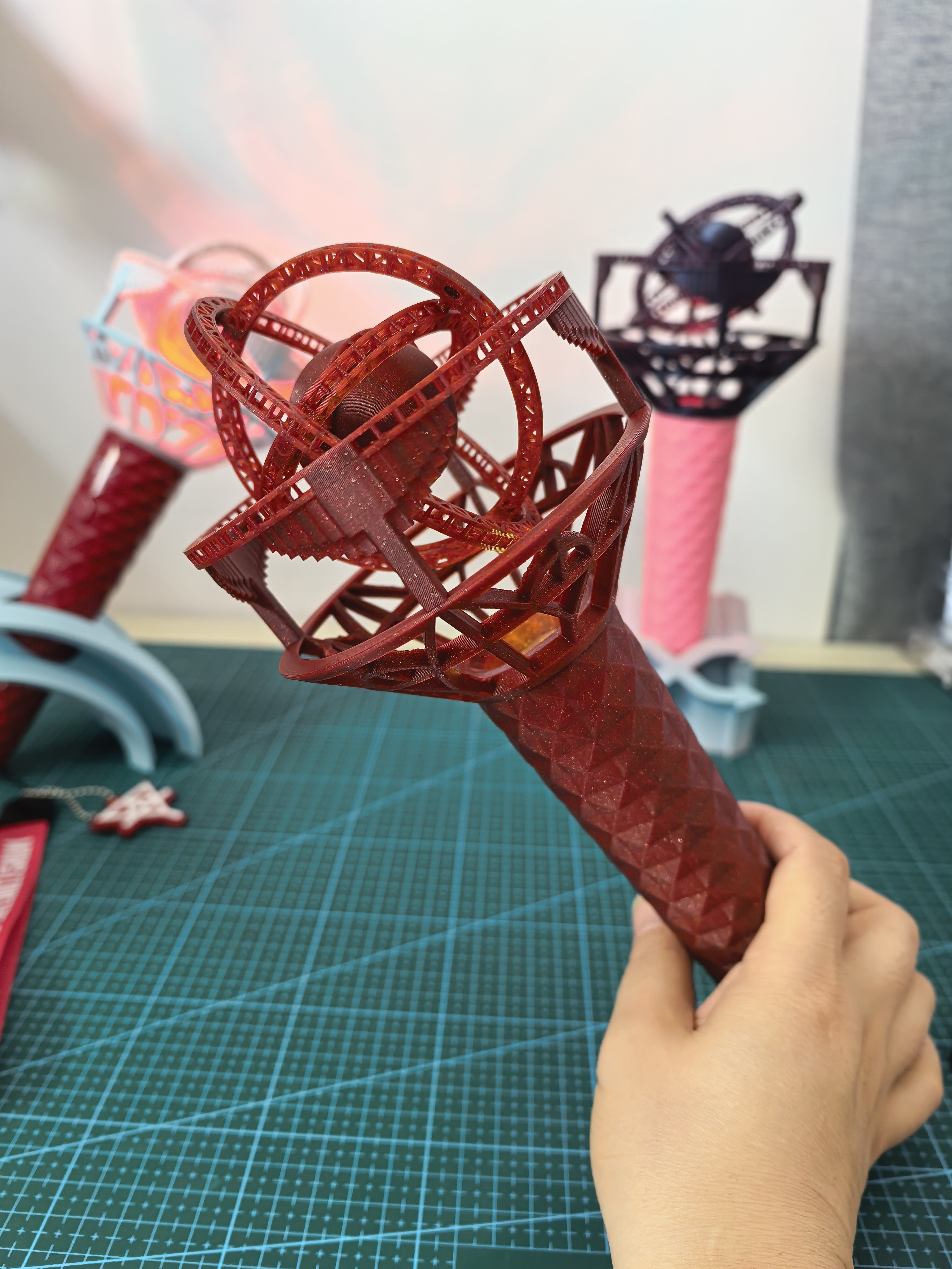 Miniatura 2 do modelo 3D 花花华晨宇星环能量棒（可动版）