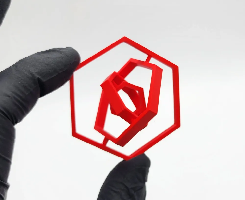 Gradiënt Fractal Fidget Hexagons voor Kinderen en Volwassenen, 3D