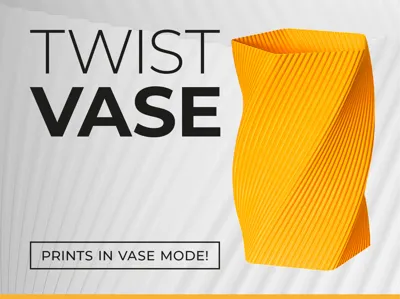Modern Twist Vase - prints in vase mode!