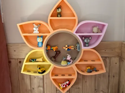Flower Tonie Shelf | Wall Shelf for Tonies