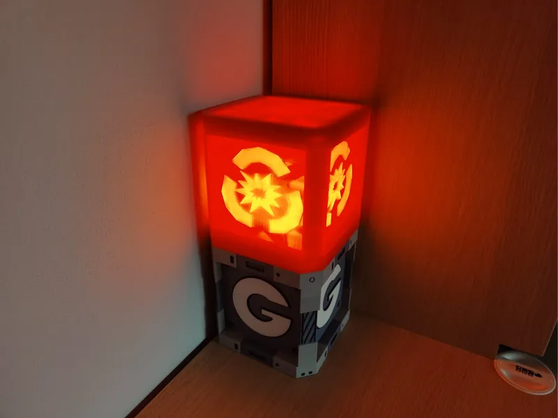 Ratchet and Clank Explosive Crate Lamp