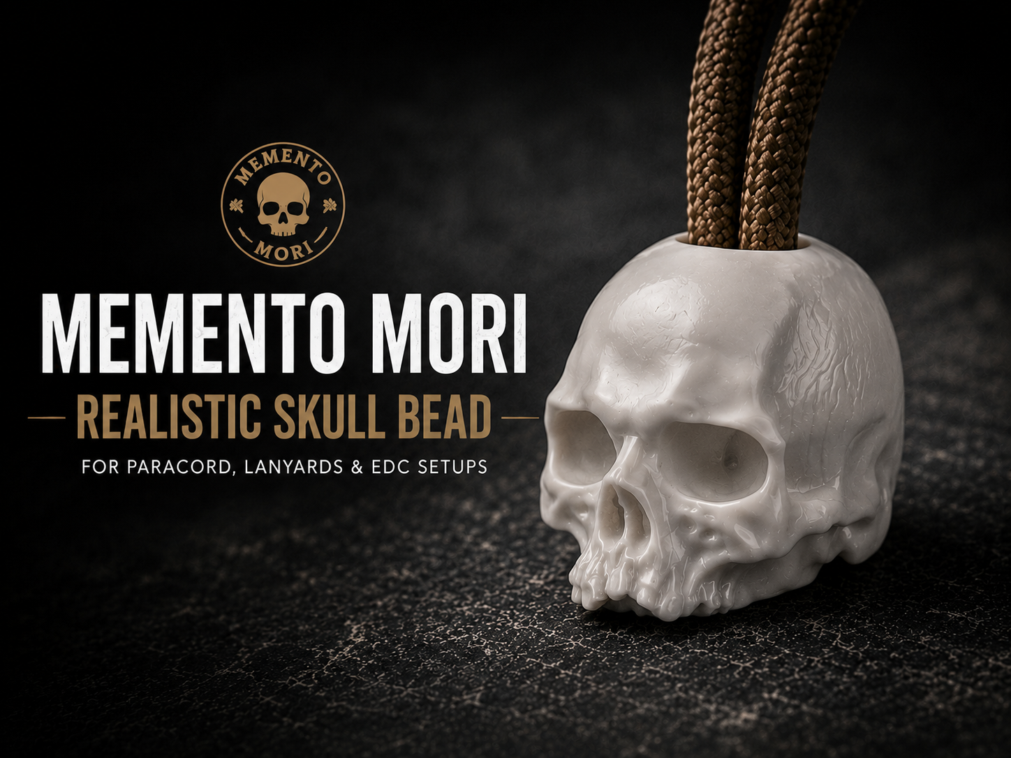 Memento Mori – Realistic Skull Bead