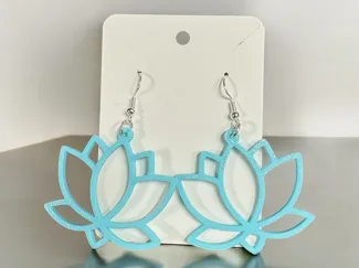 Lotus Flower Earrings