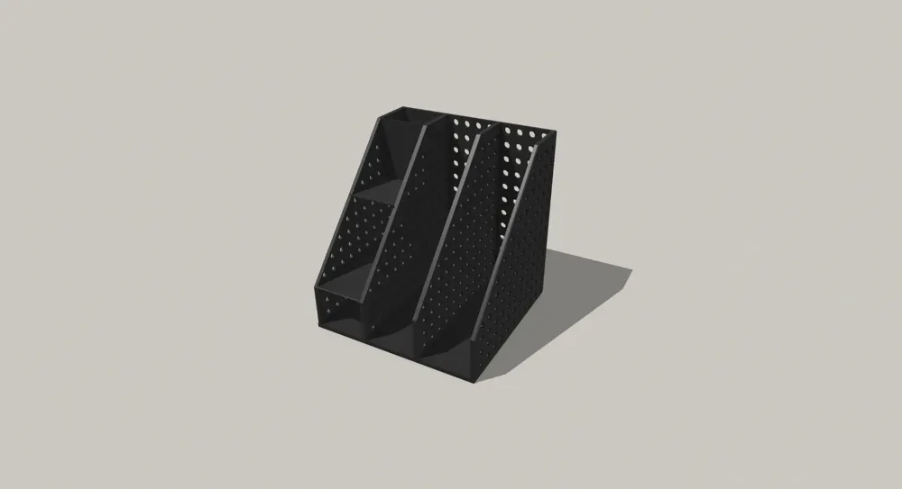 Two Face File Rack Functional Compartmentalized File Rack by 是说 - MakerWorld