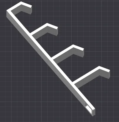 Hat Rack (Parametric) V2 - Free 3D Print Model - MakerWorld