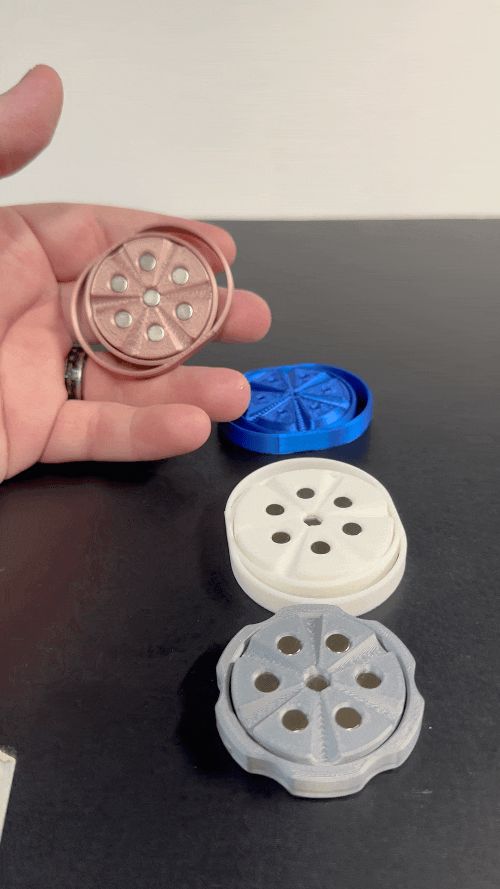 The Rotary Haptic Fidget! (uses 14x 6x2mm Magnets)