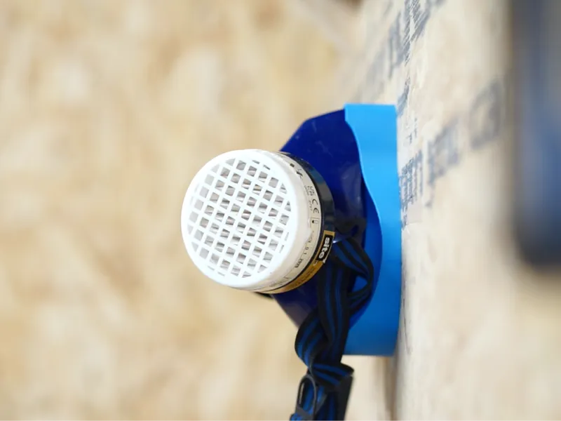 Dust Mask Push Fit Wall Mounted Holder Dust Free