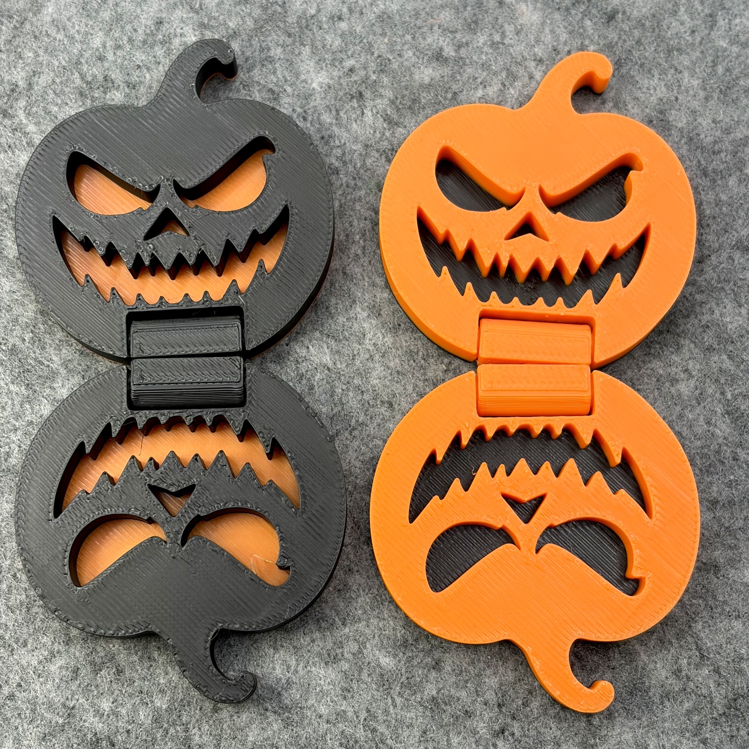 Scary Halloween Pumpkin Slider + Flip Fidget - 1
