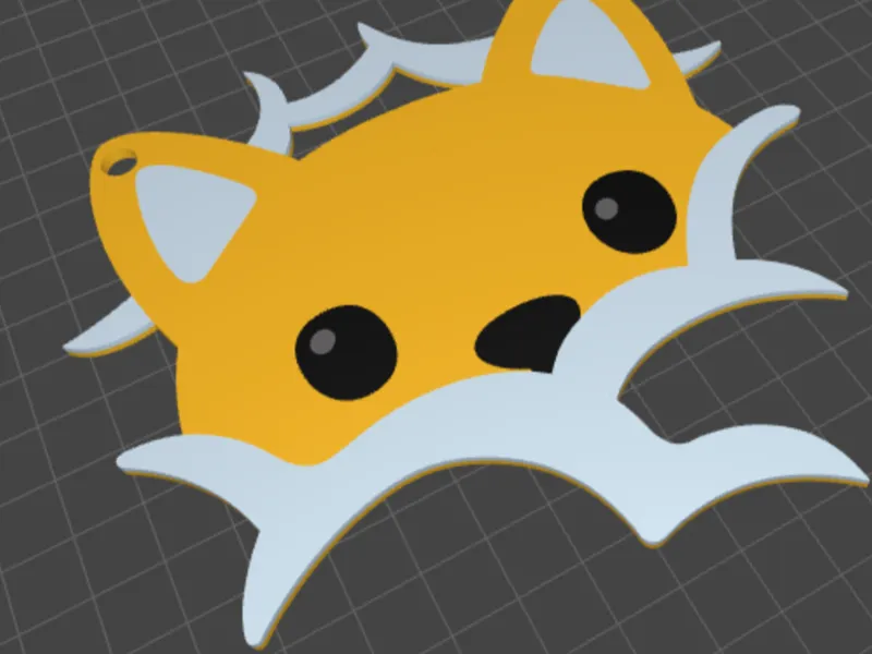 Cat in smoke | custom keychain