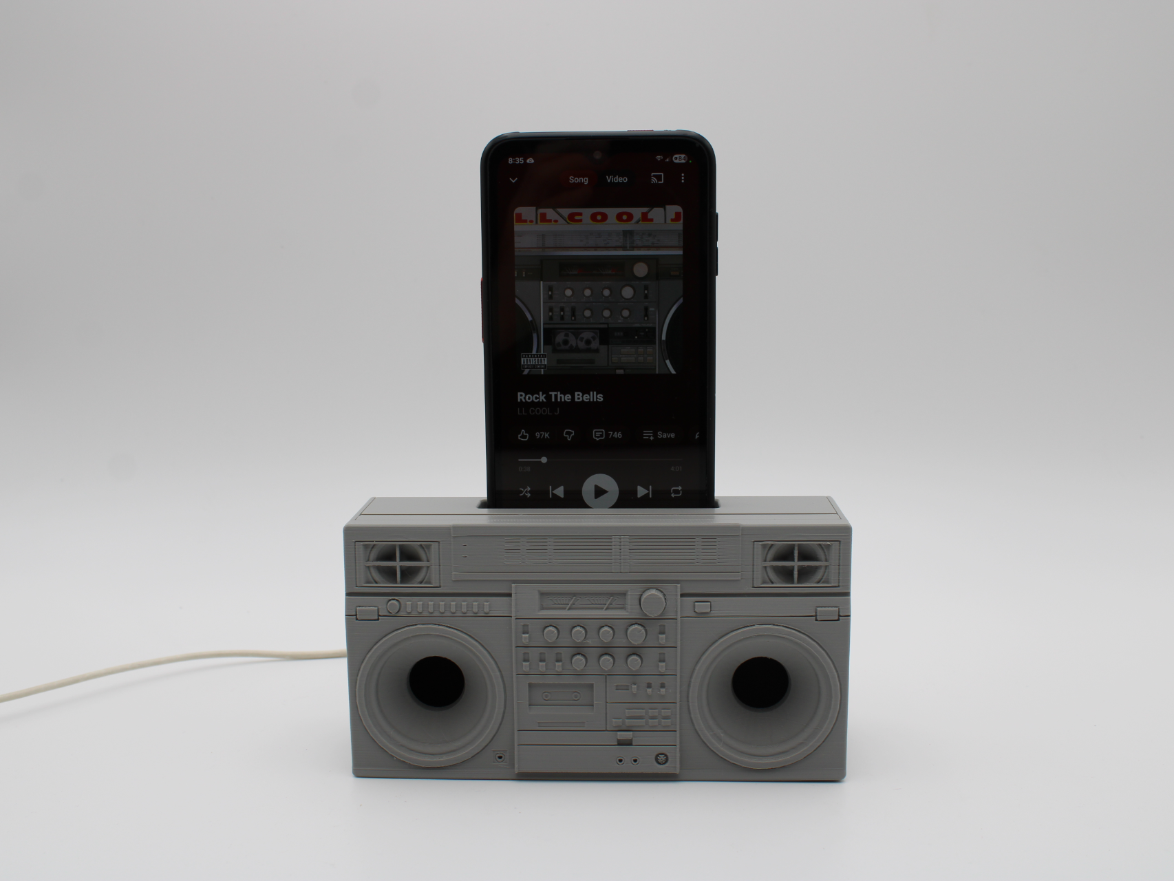 BOOM BOX Mobile Phone Amp & Charging Dock