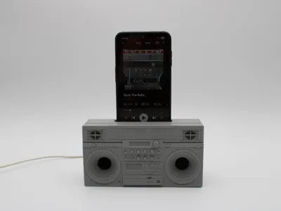 BOOM BOX Mobile Phone Amp & Charging Dock