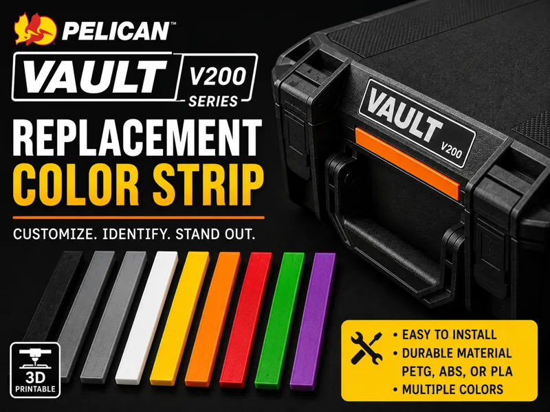 Pelican Vault V200 Color Strip replacement ID tag