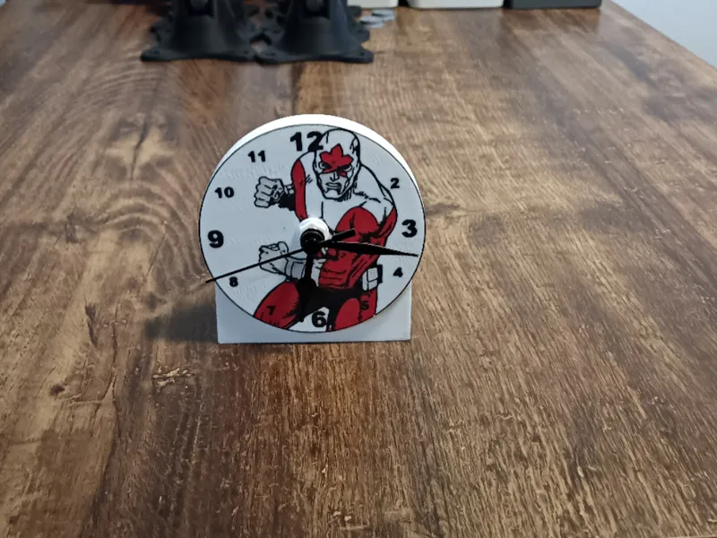 Captain Canuck Desk Clock
