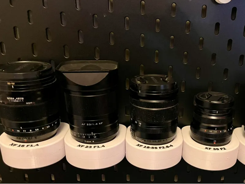 Skadis Fujifilm lens holder