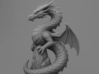Spiral Dragon Guardian on Rocky Spire 