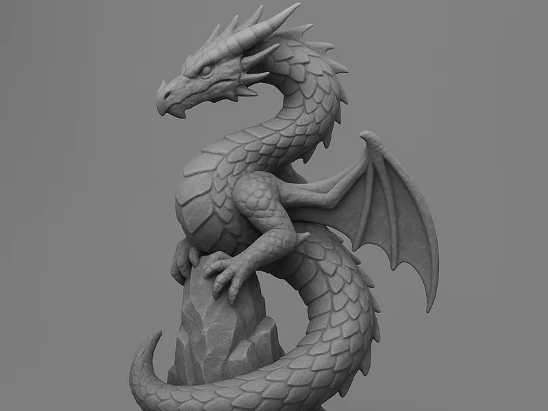Spiral Dragon Guardian on Rocky Spire 