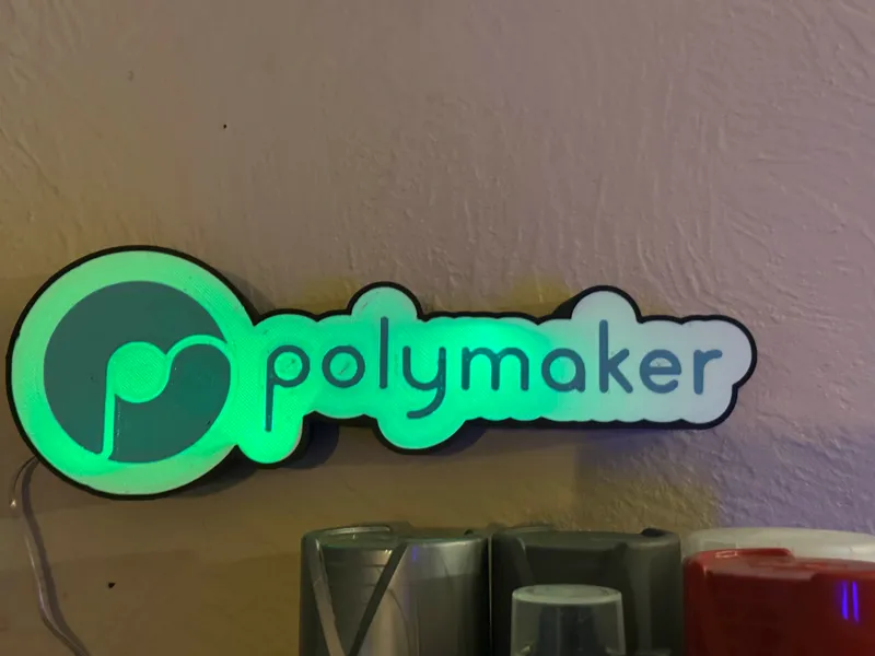 Polymaker RGB Sign (Fan-made Display Piece)