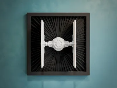 TIE Fighter Wall Art – Star Wars - No AMS