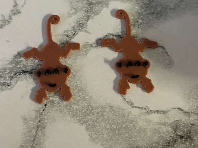 monkey earrings