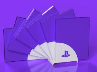 PlayStation Disc Stand – 6 Slots with Logo
