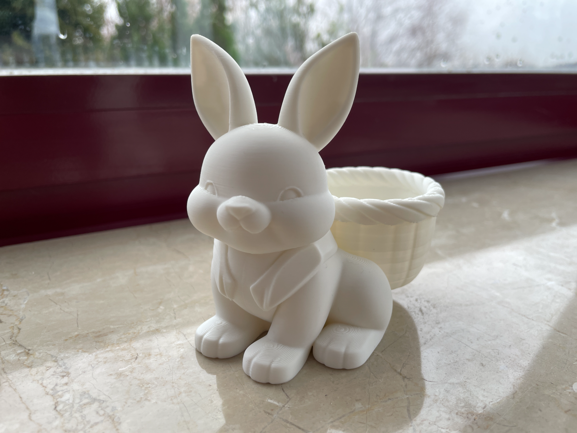 Easter Bunny Egg Holder Decor