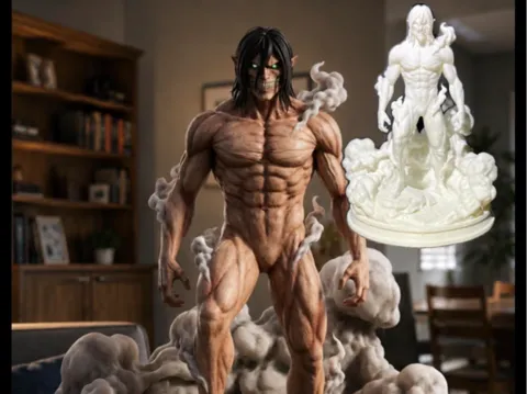 Soporte: Eren Yeagers Attack Titan — referencia de MakerWorld