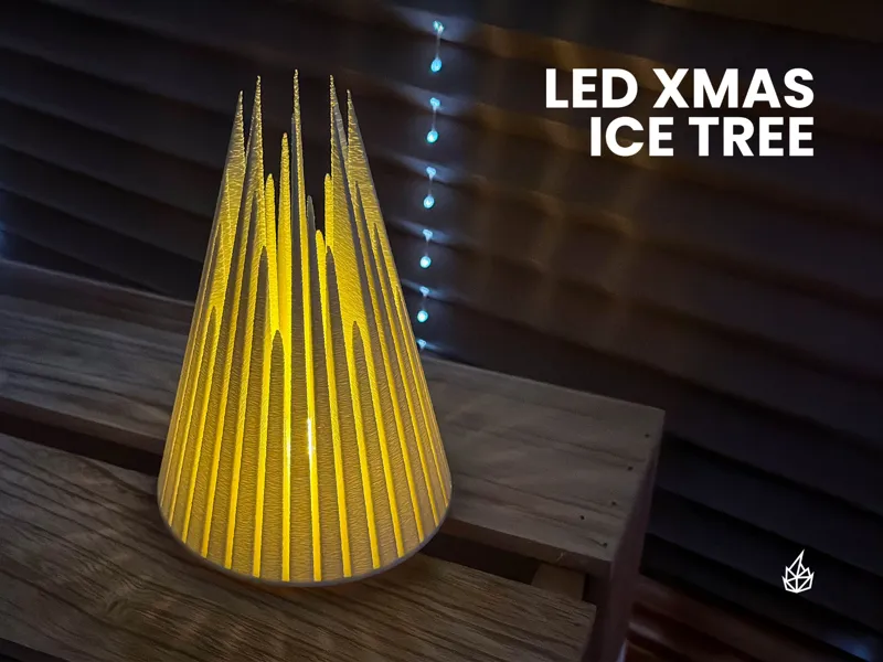 Ice Christmas Tree – glowing decoration, Xmas