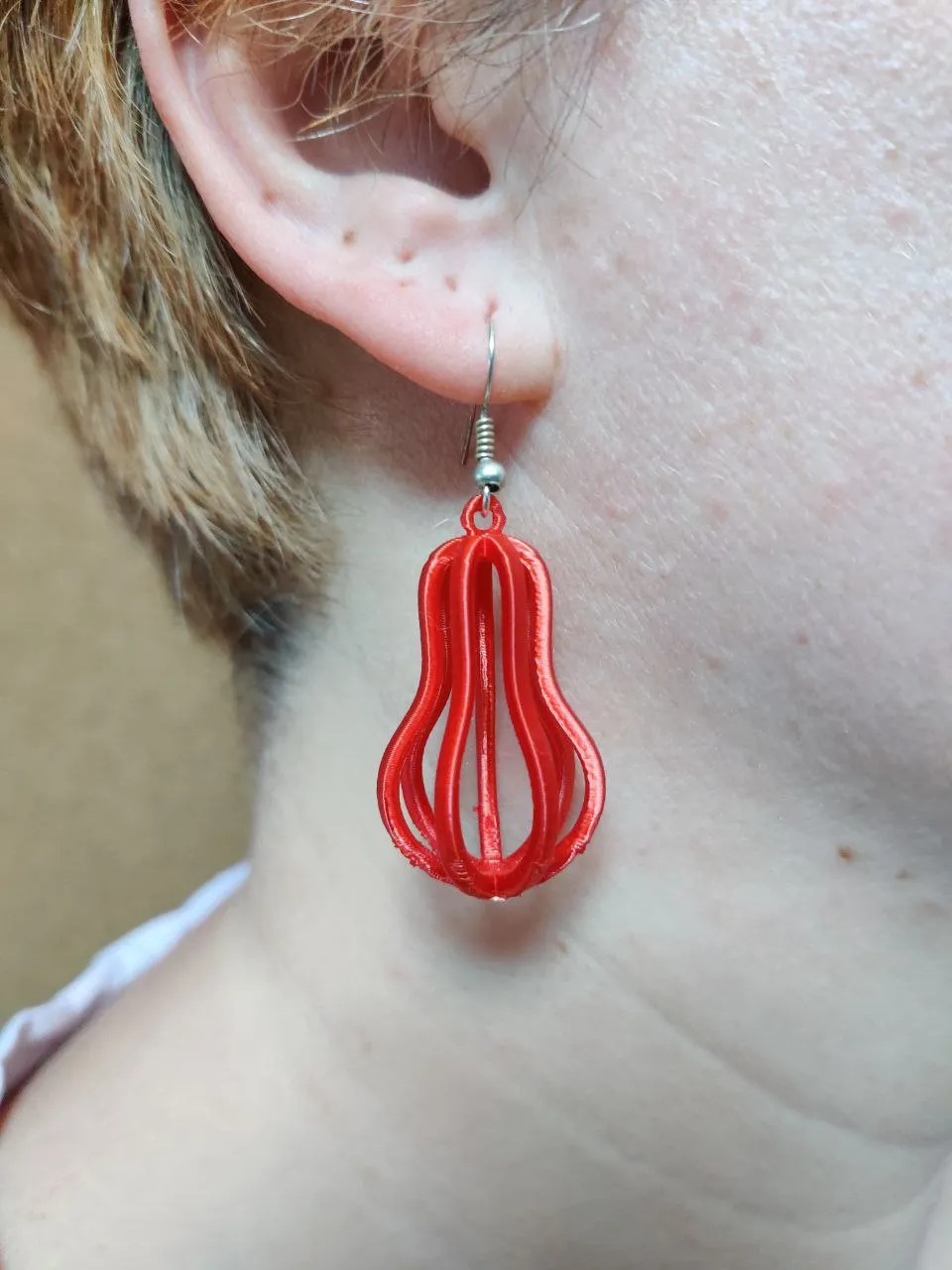 Layered Christmas Pear Earring – Holiday Edition view 4
