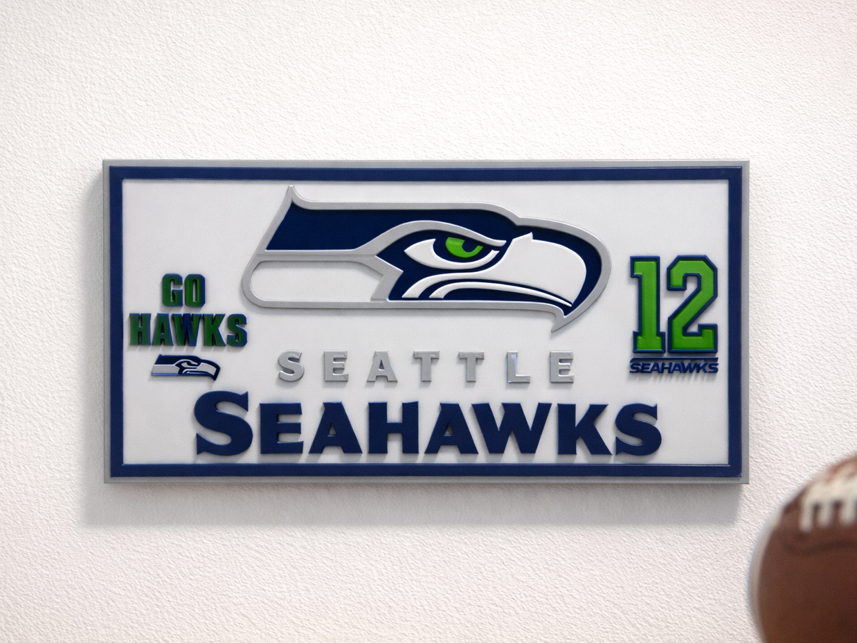 Seattle Seahawks Multi-Color Wall Plate