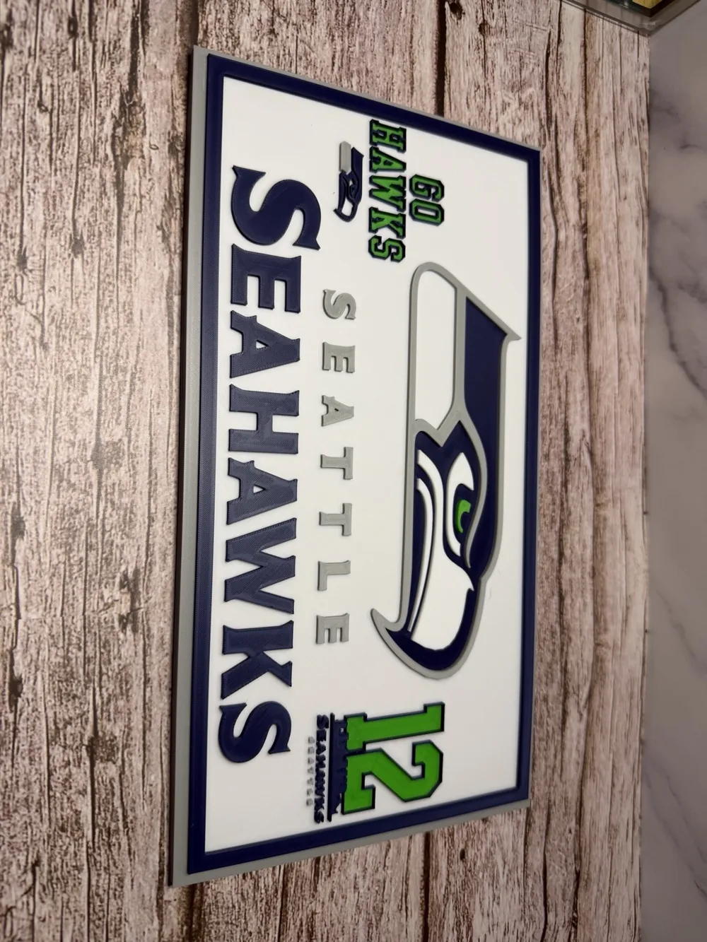 Seattle Seahawks Multi-Color Wall Plate - Free 3D Print Model - MakerWorld