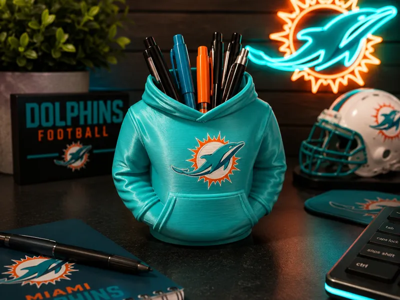 Miami Dolphins Hoodie Pen Holder